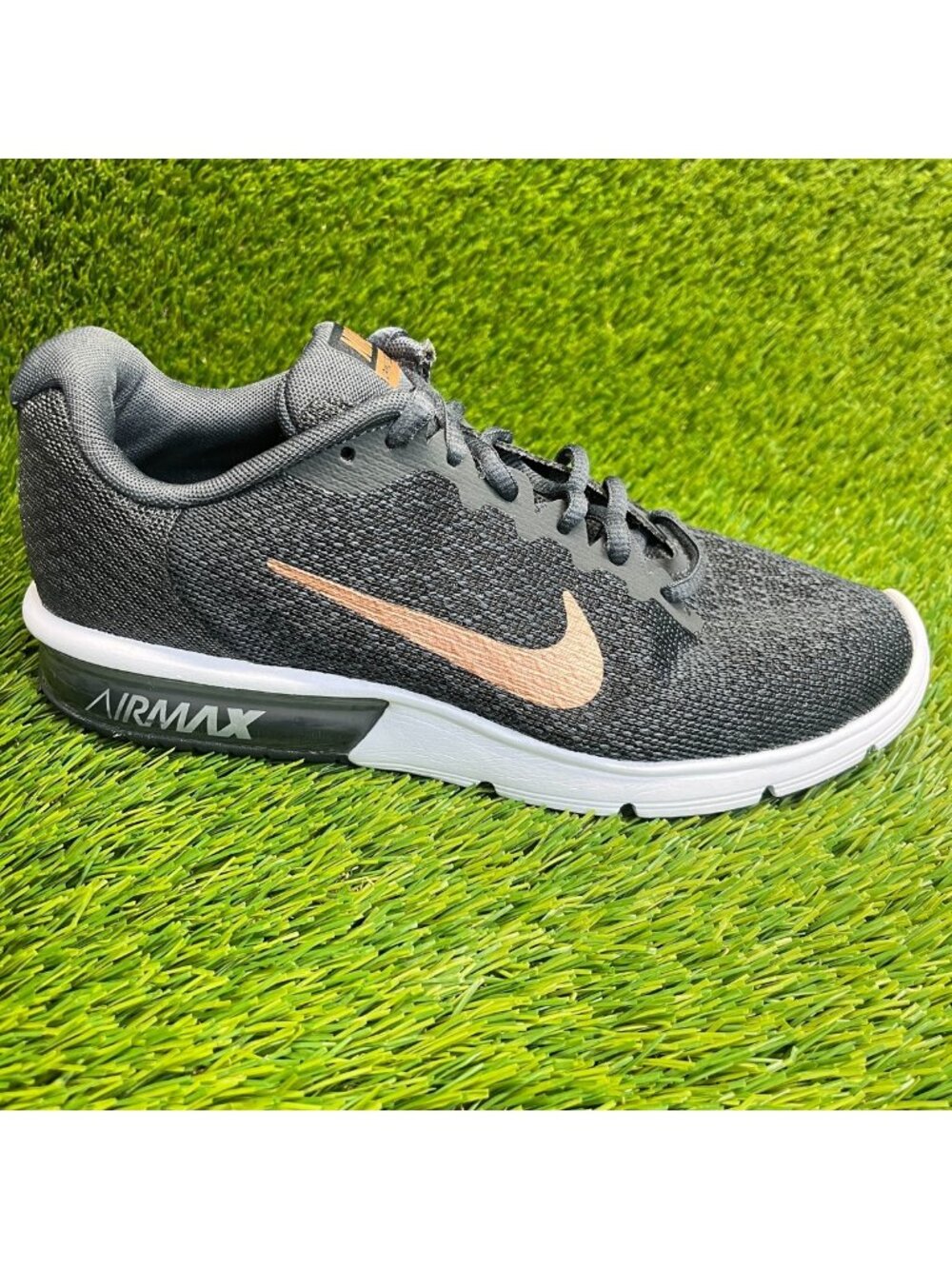 Nike Air Max Sequent 2 Womens Size 8.5 Black Athletic Running Shoes Sneakers